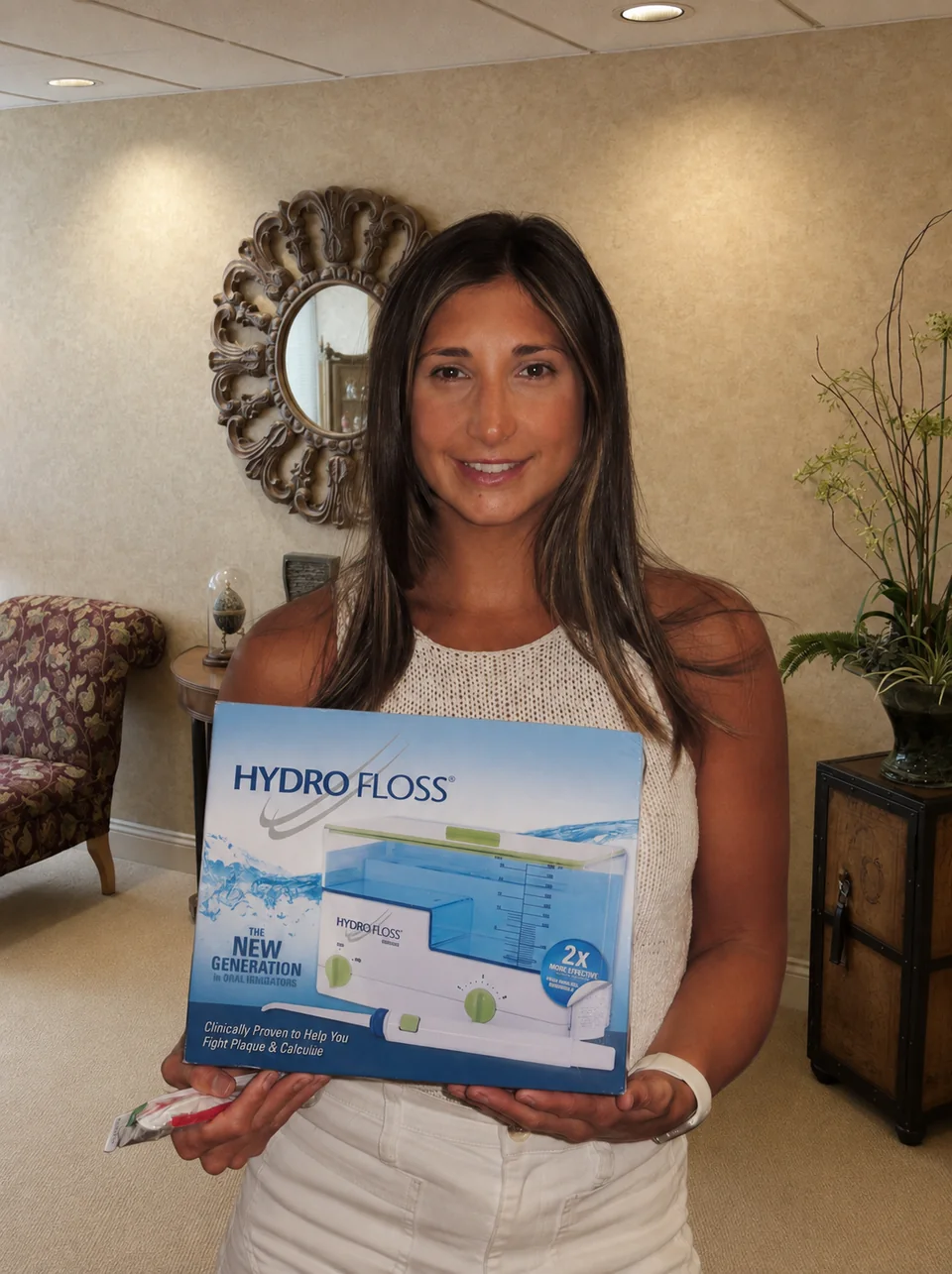 Amanda, a patient of Dr. Steven W. Haywood, DDS, at our Timonium office