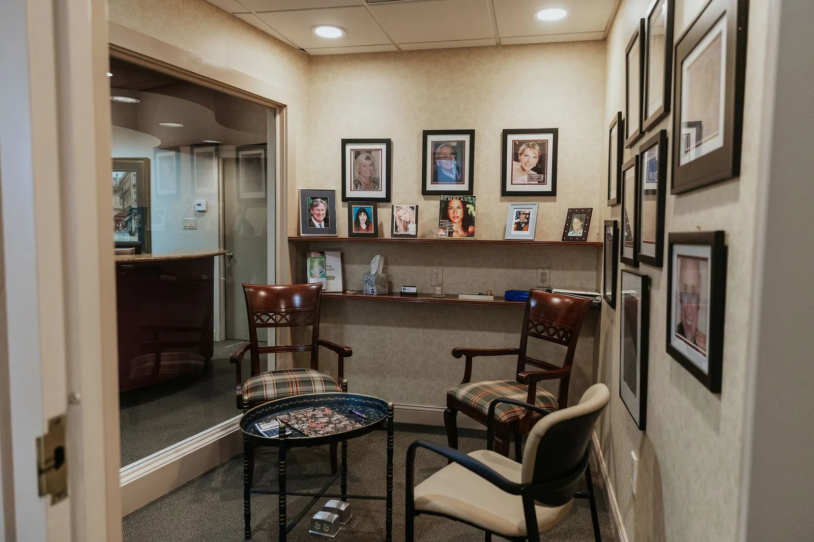The consultation room at the Timonium office