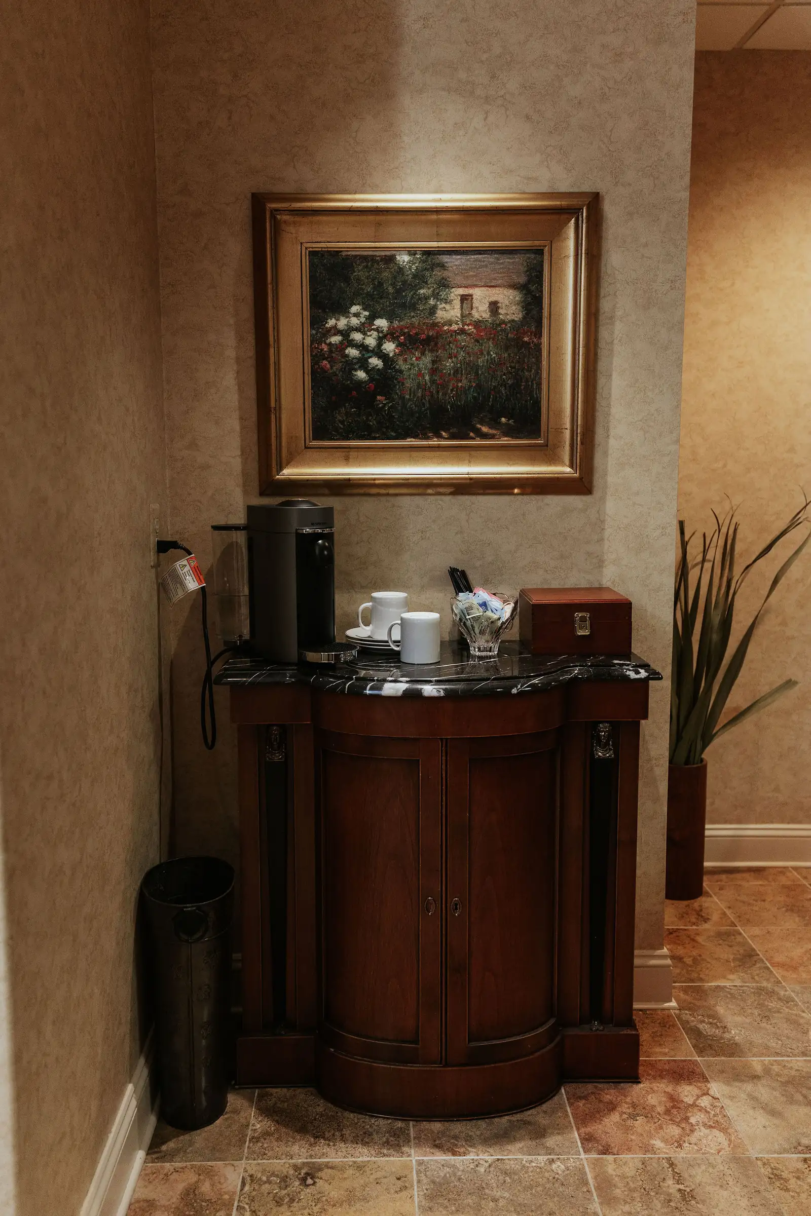 A quiet corner of the Timonium office